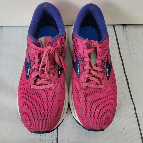 Brooks Size 8M Women's Ghost 14 Pink Purple Running Shoes Sneakers - Picture 2 of 11